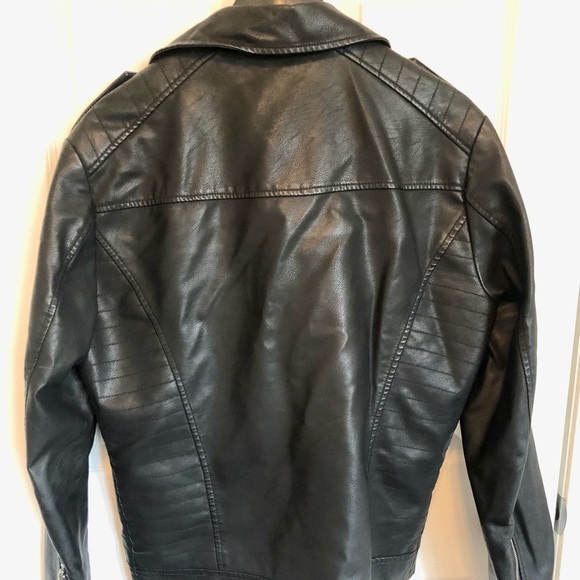 Biker Faux Leather Jacket - Picture 7 of 9